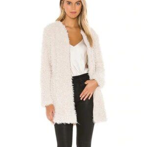 BB Dakota Soft Spot Faux Fur Coat in Cream